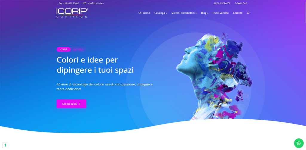 homepage sito ICORIP
